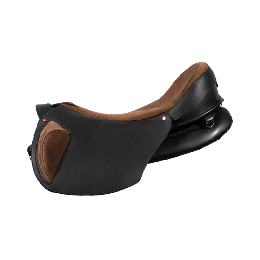 Sella equestre Ghost Quevis Classic vista laterale