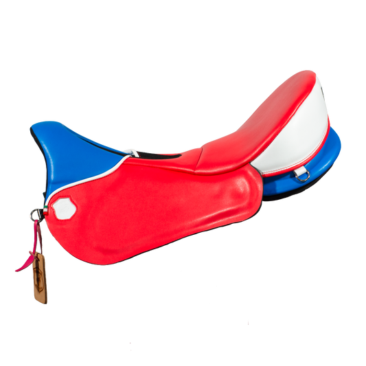 Sella equestre da endurance Purosangue Silk Cover vista laterale